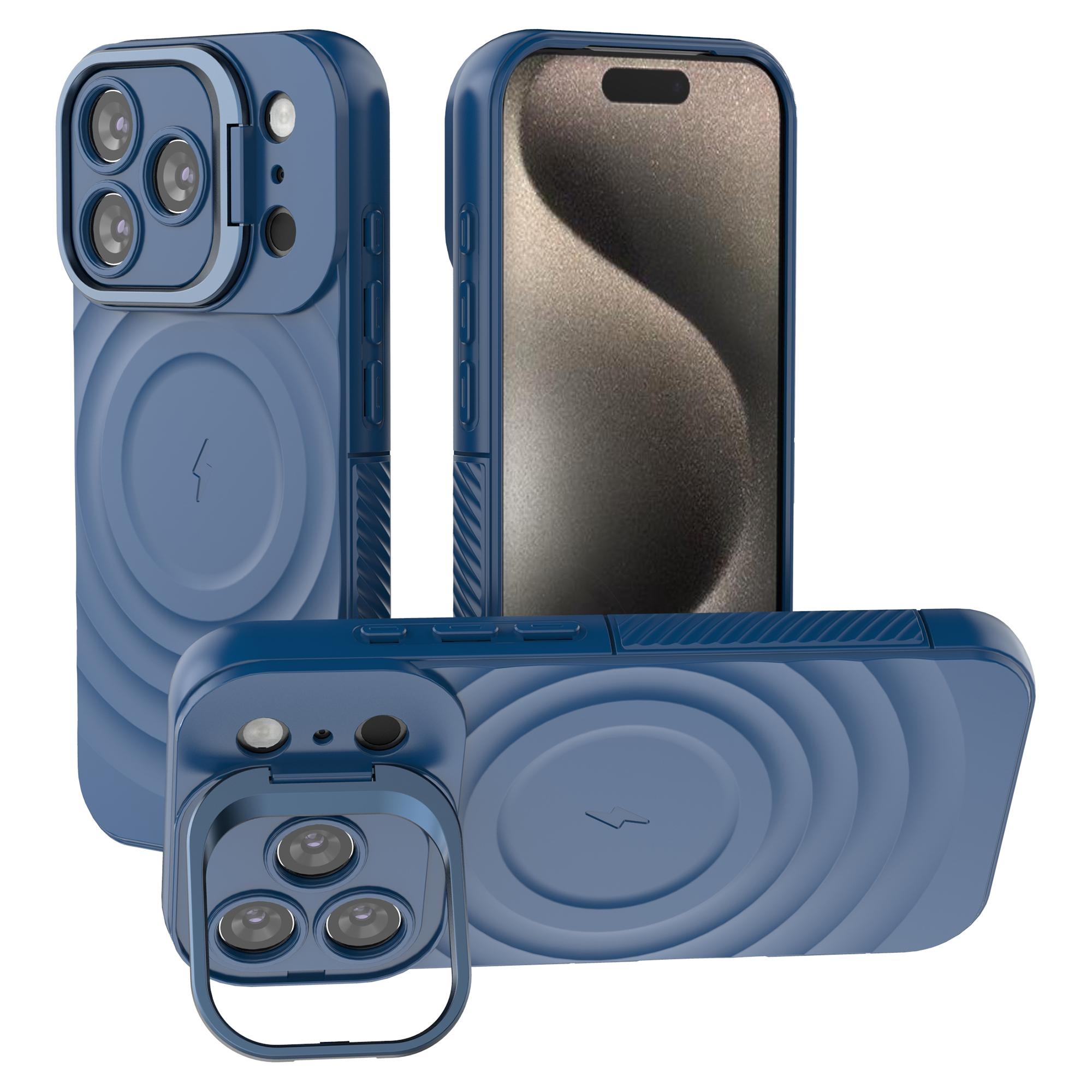 For iPhone 17 Pro Case Compatible with MagSafe PC Kickstand Ripple Texture TPU Phone Cover Blue
For iPhone 17 Pro Case Compatible with MagSafe PC Kickstand Ripple Texture TPU Phone Cover Blue
