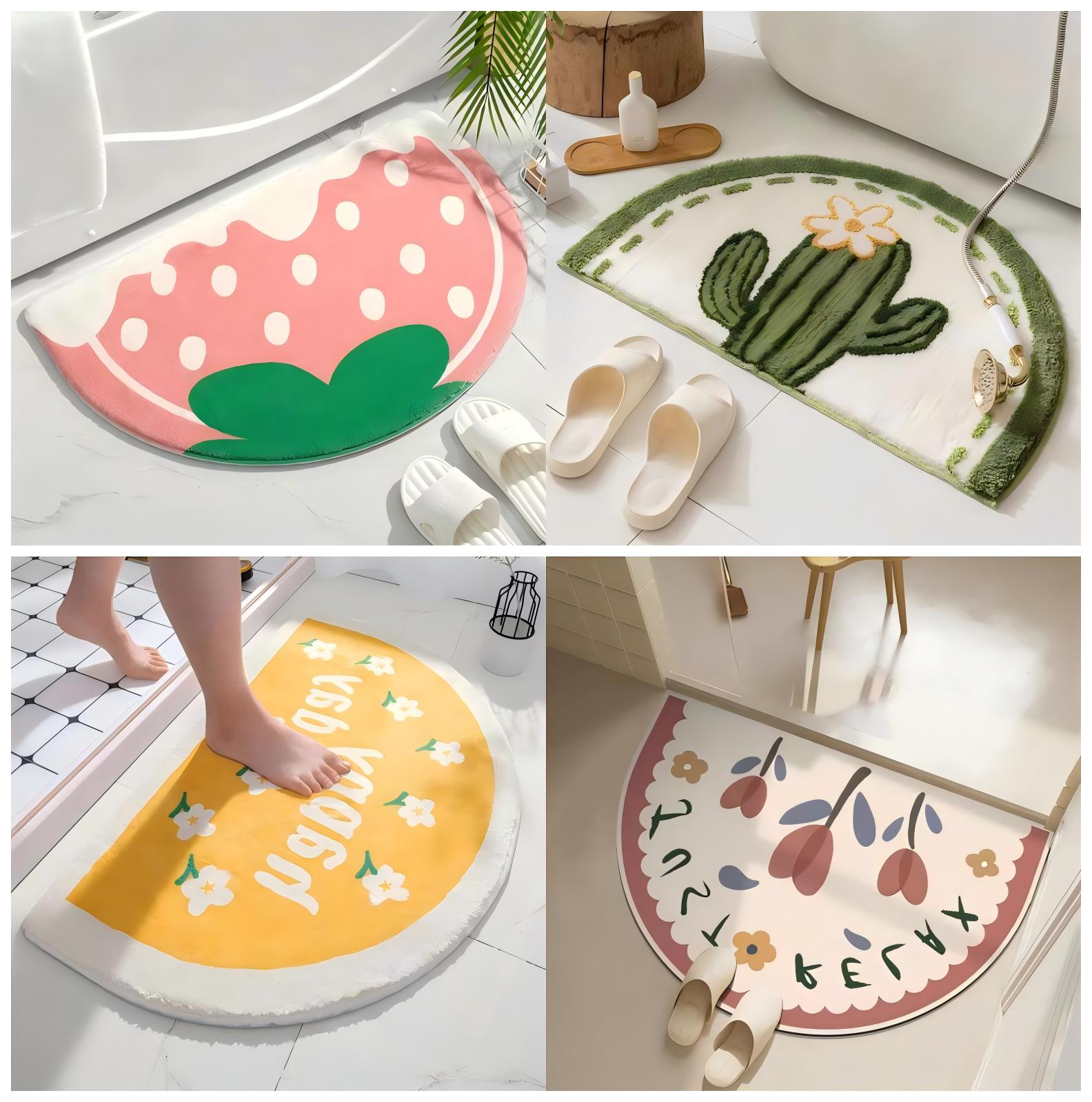 VIKAMA Cartoon Bathroom Non-slip Floor Mats Entrance Faux Cashmere Floor Rug Bedroom Bathroom Non-slip Floor Mat Home Decoration 40X60CM(1.3X2FT
VIKAMA Cartoon Bathroom Non-slip Floor Mats Entrance Faux Cashmere Floor Rug Bedroom Bathroom Non-slip Floor Mat Home Decoration 40X60CM(1.3X2FT