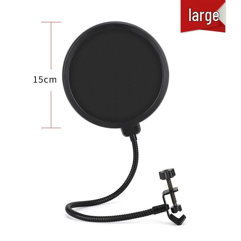 Adjustable Gooseneck Microphone Pop Filter for Streaming & Recording - Universal Clip-on, Small/Large
Adjustable Gooseneck Microphone Pop Filter for Streaming & Recording - Universal Clip-on, Small/Large