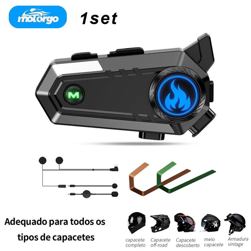 Мотоциклетная гарнитура Bluetooth 1000 мАч Долгое время работы Комплект для шумоподавления CVC 1set
Мотоциклетная гарнитура Bluetooth 1000 мАч Долгое время работы Комплект для шумоподавления CVC 1set