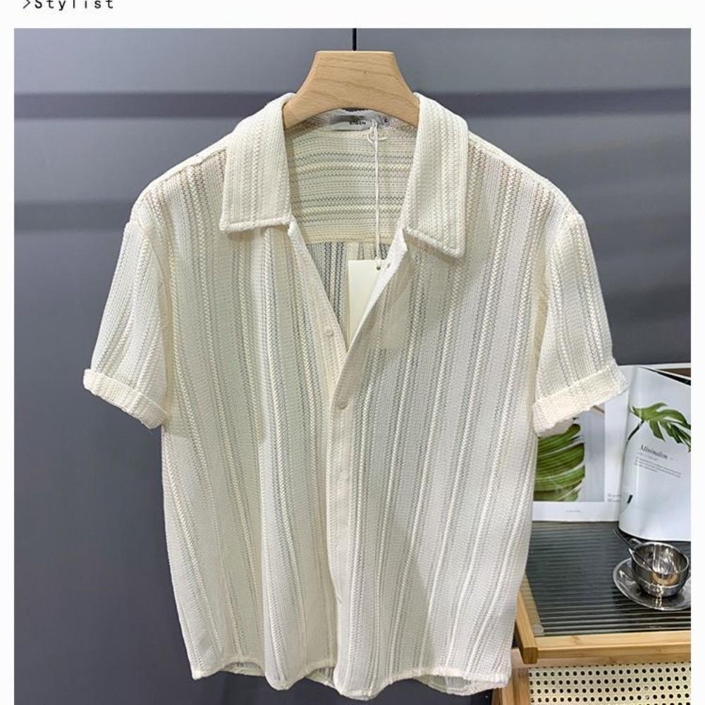 Мужская летняя тонкая модная красивая рубашка с коротким рукавом и перфорацией, французская легкая роскошь, ниспадающая гавайская рубашка, мужская рубашка 4XL абрикосовый
Мужская летняя тонкая модная красивая рубашка с коротким рукавом и перфорацией, французская легкая роскошь, ниспадающая гавайская рубашка, мужская рубашка 4XL абрикосовый