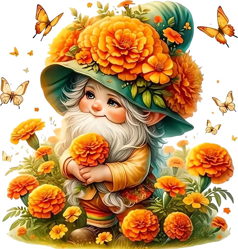 QT2389#15cm Cute Autumn Gnome Whimsical Floral Design with Orange Flowers & Butterflies, Perfect for Laptops, Trucks, Motorcycles, Windows 15cm-longest side
QT2389#15cm Cute Autumn Gnome Whimsical Floral Design with Orange Flowers & Butterflies, Perfect for Laptops, Trucks, Motorcycles, Windows 15cm-longest side