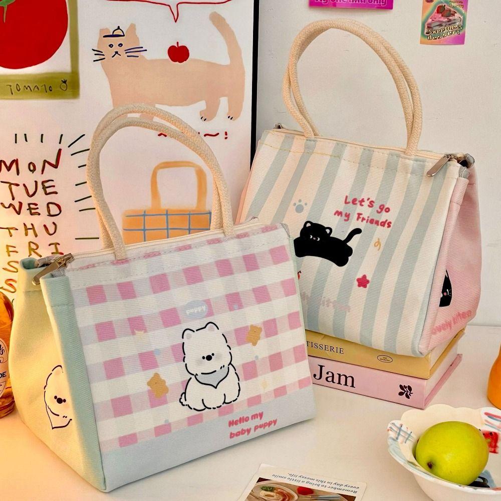 Printed Canvas Lunch Bag Handheld Picnic Travel Storage Pouch Portable Cat Thermal Lunch Bag Women Style 1
Printed Canvas Lunch Bag Handheld Picnic Travel Storage Pouch Portable Cat Thermal Lunch Bag Women Style 1