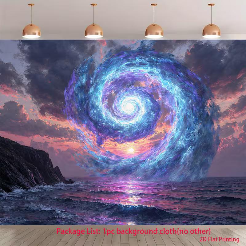 2D Sunset Seascape Backdrop Magical Swirling Portal with Purple and Blue Colors Background 47.2x31.5inch/120*80cm
2D Sunset Seascape Backdrop Magical Swirling Portal with Purple and Blue Colors Background 47.2x31.5inch/120*80cm