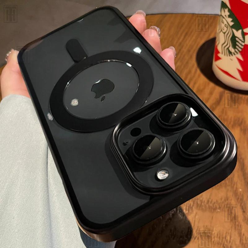 Luxury Business Advanced Black Clear Case for iPhone 15 14 13 12 11 Pro Max Plus Magsafe Magnetic Matte Antiskid Protect Cover For iPhone 15 Pro
Luxury Business Advanced Black Clear Case for iPhone 15 14 13 12 11 Pro Max Plus Magsafe Magnetic Matte Antiskid Protect Cover For iPhone 15 Pro