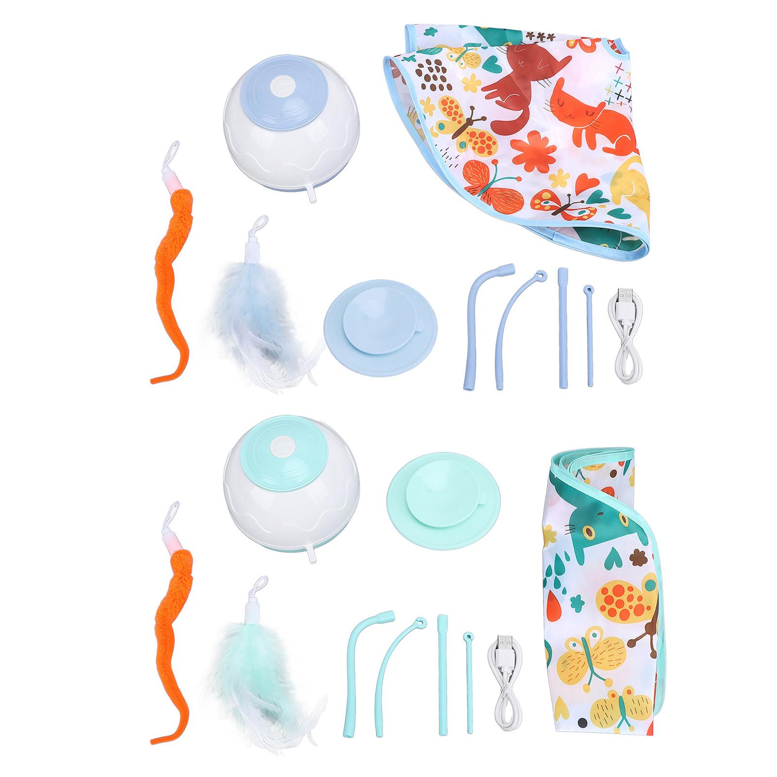 Умная интерактивная игрушка для кошек со светодиодной подсветкой, 4-скоростная вращающаяся электрическая палочка для игрушек с перьями, с низким уровнем шума Blue
Умная интерактивная игрушка для кошек со светодиодной подсветкой, 4-скоростная вращающаяся электрическая палочка для игрушек с перьями, с низким уровнем шума Blue