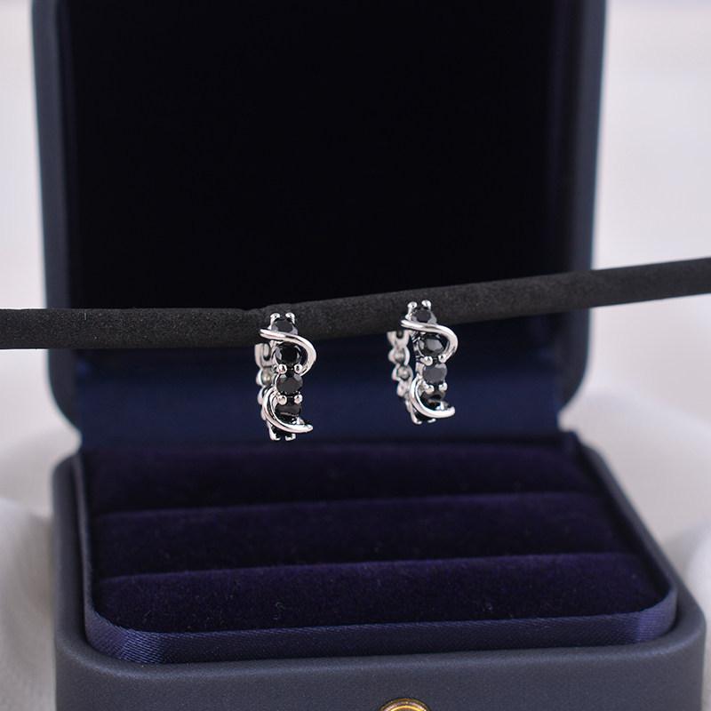 Black diamond embellishment surrounding circle earrings women s simple small light luxury geometric versatile ear buckle niche earrings tide
Black diamond embellishment surrounding circle earrings women s simple small light luxury geometric versatile ear buckle niche earrings tide