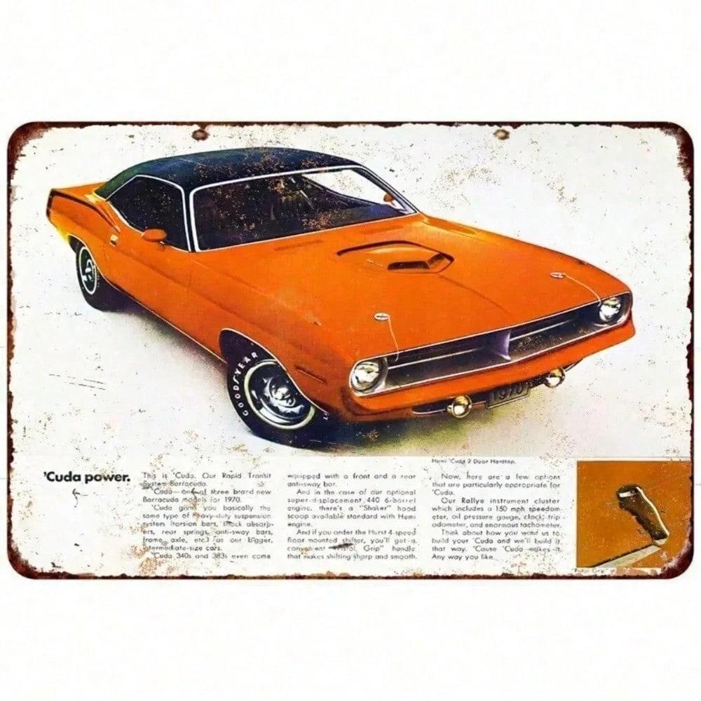 1970 Plymouth Hemi Cuda Retro Metal Wall Sign Vintage Garage Decor 12x8 Inch Tin Sign Bar Man Cave Pub різнокольоровий
1970 Plymouth Hemi Cuda Retro Metal Wall Sign Vintage Garage Decor 12x8 Inch Tin Sign Bar Man Cave Pub різнокольоровий