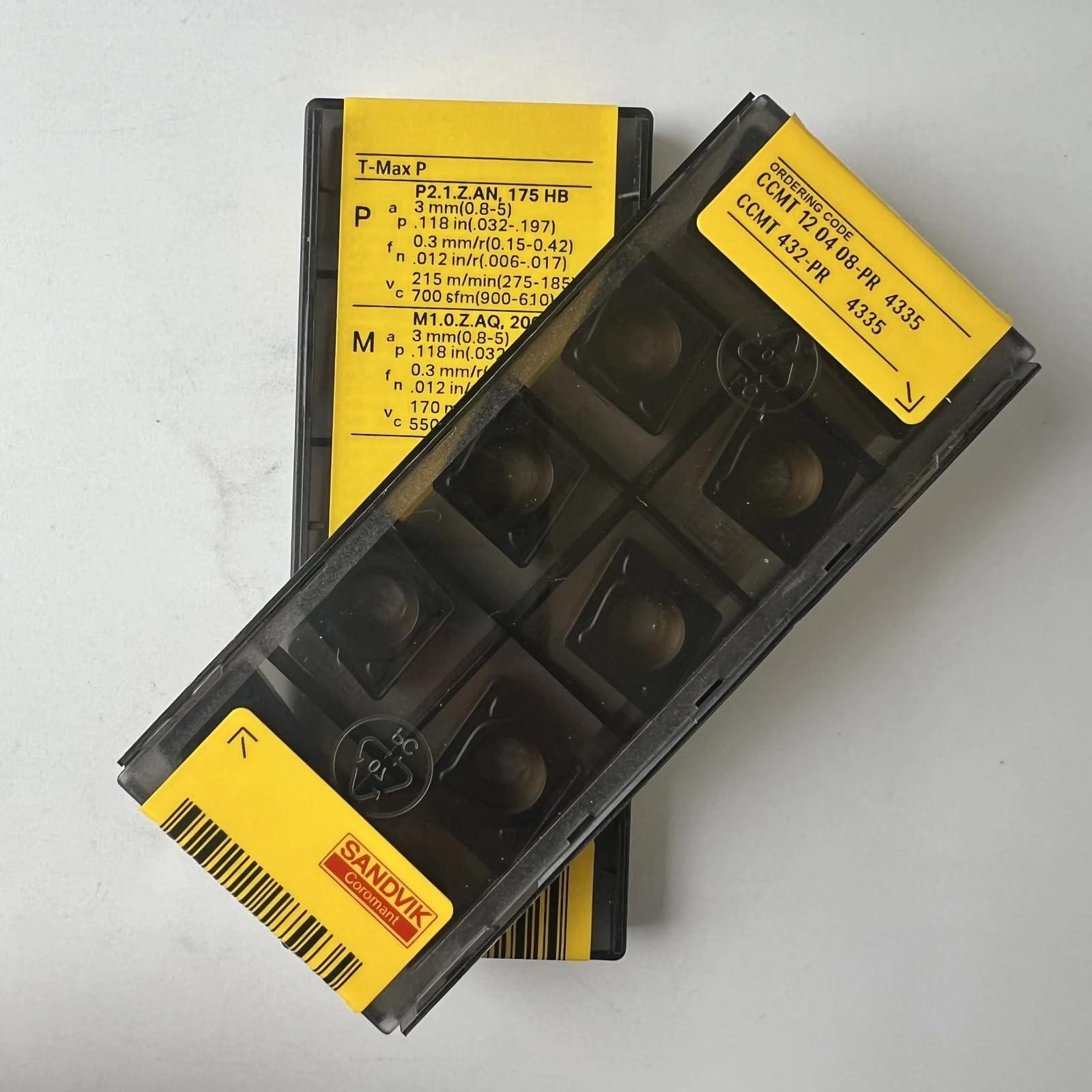 Original Sandvik / CCMT120408-PR 4335 /CNC lathe carbide blade tool 10 Pcs
Original Sandvik / CCMT120408-PR 4335 /CNC lathe carbide blade tool 10 Pcs