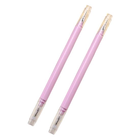 2 шт./набор режущих ручек для гладкого письма, равномерного выброса чернил, прочная бумага для крафт-бумаги, школьные принадлежности для альбомов фиолетовый