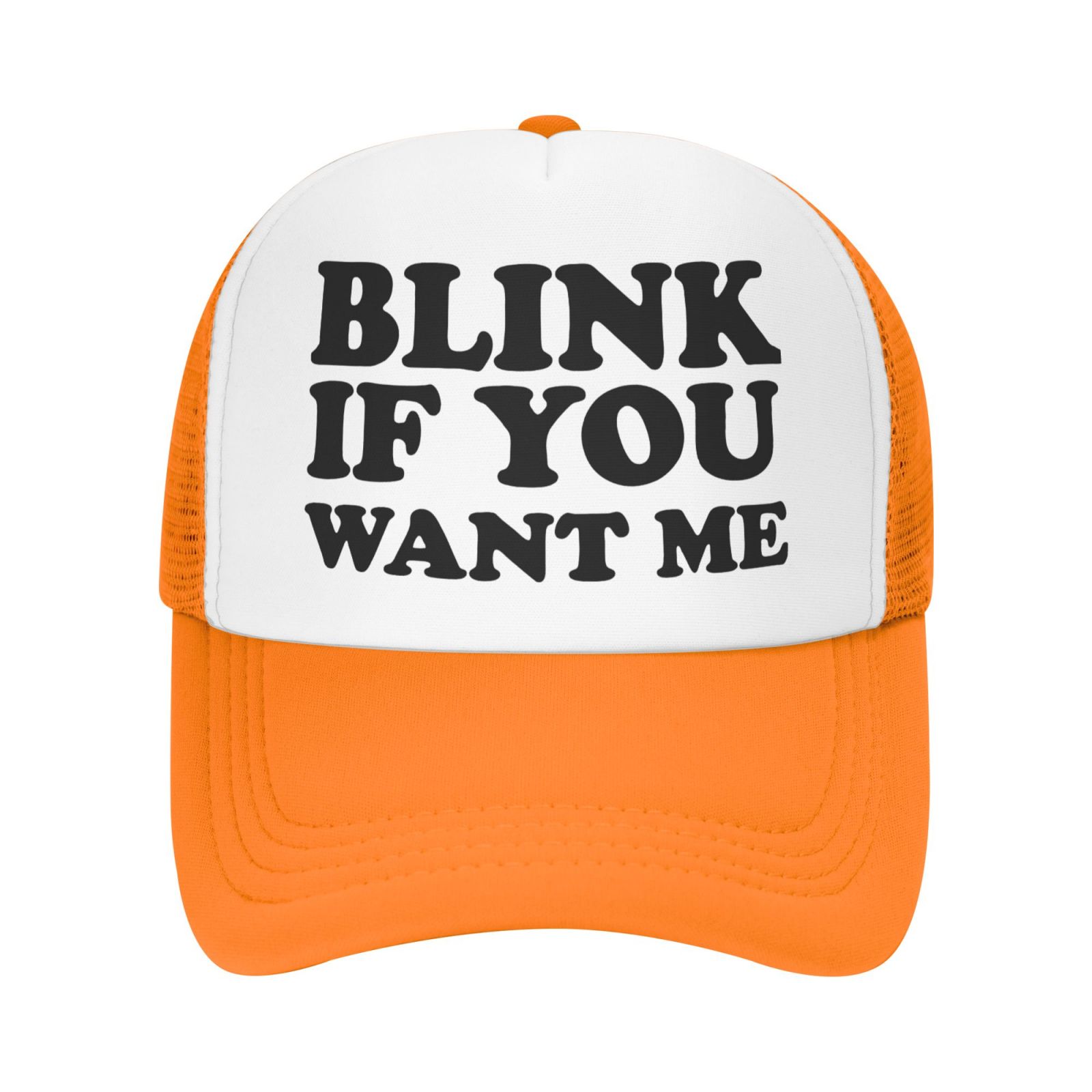 Моргни, ЕСЛИ ХОЧЕШЬ МЕНЯ - Тракерская кепка в ретро-стиле Adjustable
Моргни, ЕСЛИ ХОЧЕШЬ МЕНЯ - Тракерская кепка в ретро-стиле Adjustable