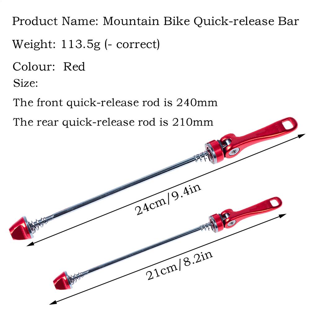1Pair MTBBike Rear Tire Quick Release QR Skewer Bicycle Wheel Hub Front Smooth Operating Cycling Accessories червоний
1Pair MTBBike Rear Tire Quick Release QR Skewer Bicycle Wheel Hub Front Smooth Operating Cycling Accessories червоний