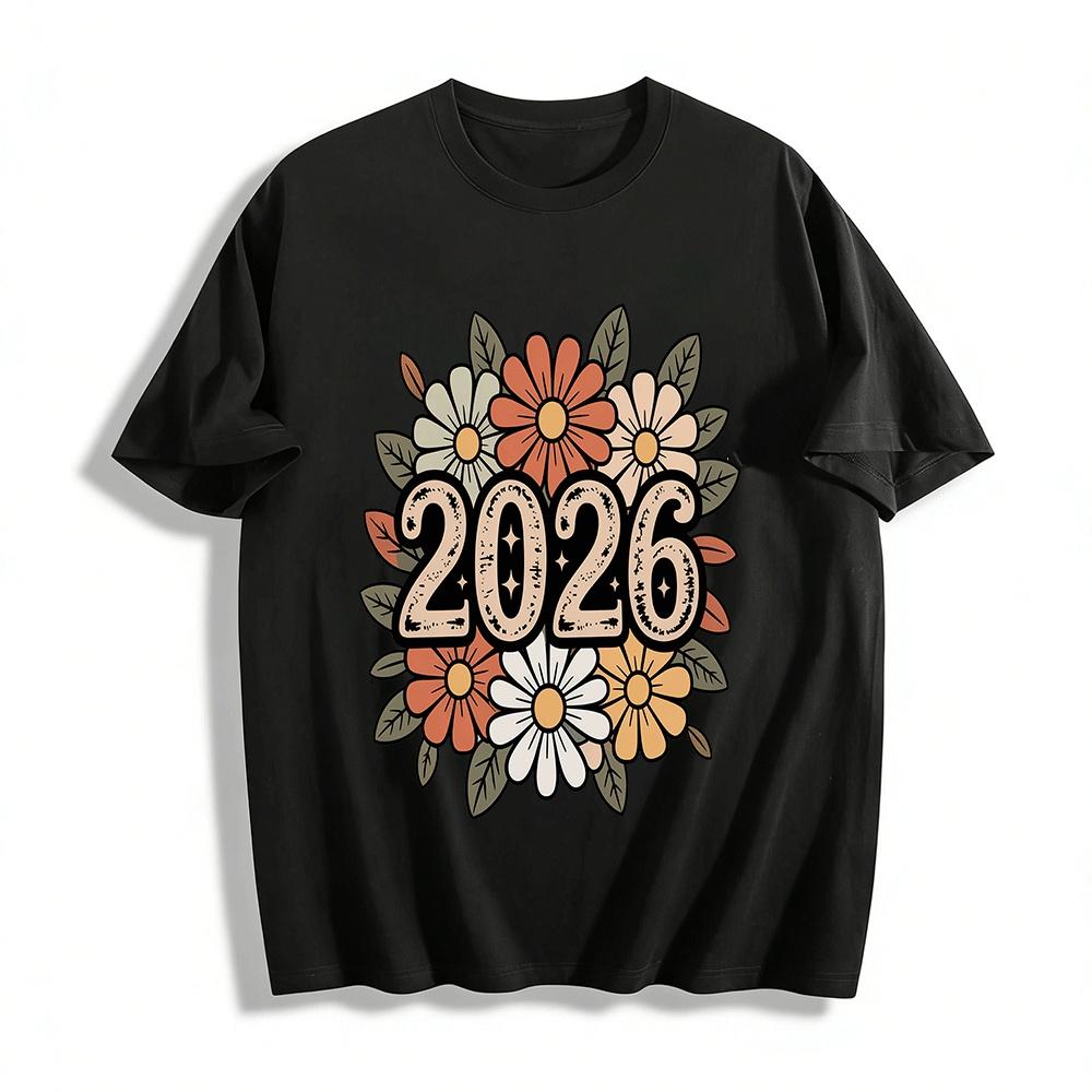 2026 Винтажный топ с цветочным принтом Повседневный топ Новогоднее настроение Универсальная футболка Футболка из чистого хлопка XXS
2026 Винтажный топ с цветочным принтом Повседневный топ Новогоднее настроение Универсальная футболка Футболка из чистого хлопка XXS