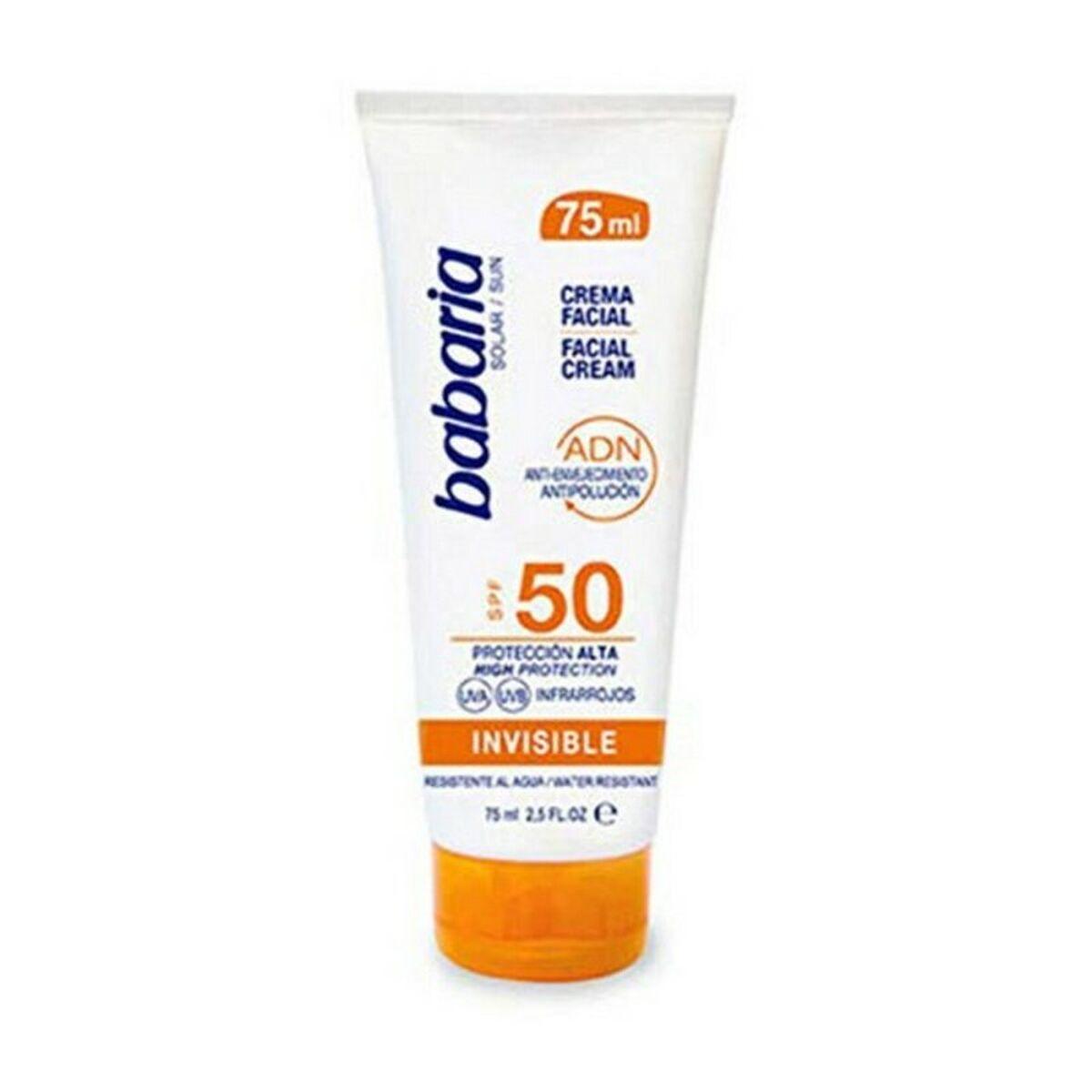 SOLAR ADN INVISIBLE солнцезащитный крем для лица Babaria Solar ADN Invisible Spf 50 (75 мл) 75мл Спф 50
SOLAR ADN INVISIBLE солнцезащитный крем для лица Babaria Solar ADN Invisible Spf 50 (75 мл) 75мл Спф 50