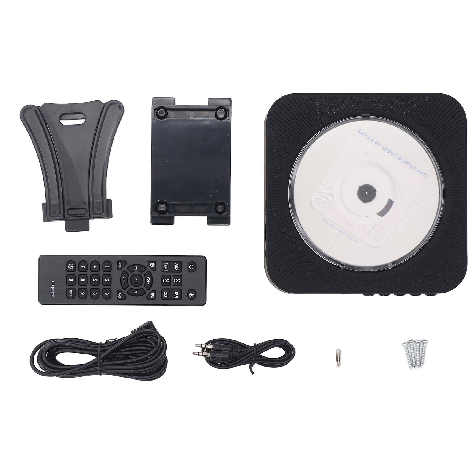 Bluetooth CD Player Portable Remote Control Protective Cover 2 Modes Wall Mount Cd Player Black білий
Bluetooth CD Player Portable Remote Control Protective Cover 2 Modes Wall Mount Cd Player Black білий