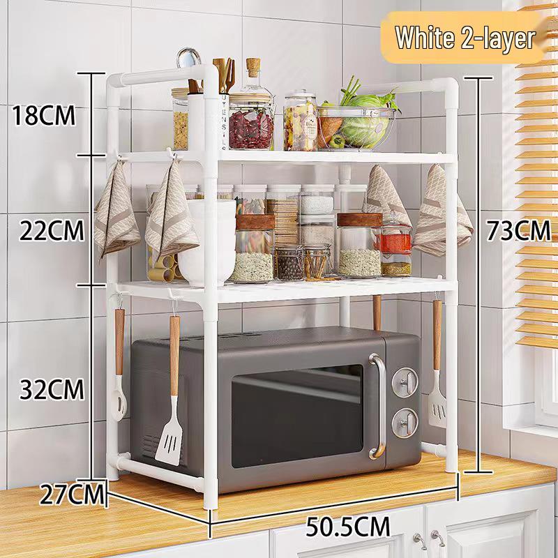 Многоярусная кухонная стойка для столешницы для хранения микроволновой печи и духовки White 2-layer Rack
Многоярусная кухонная стойка для столешницы для хранения микроволновой печи и духовки White 2-layer Rack