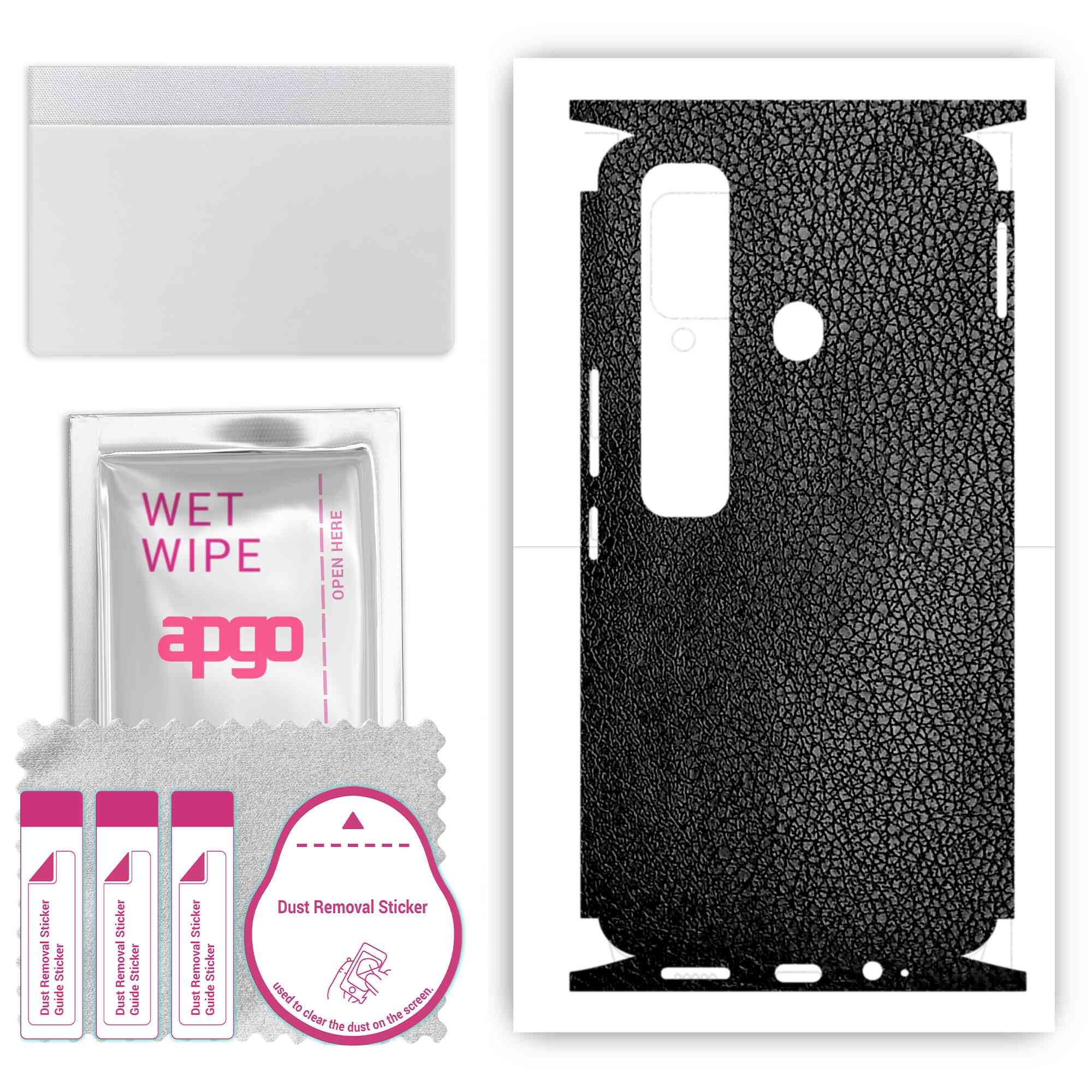 Apgo Protective Skin Sticker for the back+sides compatible with Tecno Spark 7 Pro, Full Wrap Film, Foil, Vinyl - Pattern Black Leather
Apgo Protective Skin Sticker for the back+sides compatible with Tecno Spark 7 Pro, Full Wrap Film, Foil, Vinyl - Pattern Black Leather