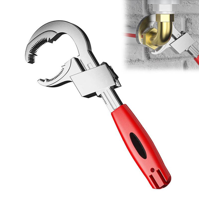 Universal Adjustable Bathroom Wrench Convenient to Use Anti-skid Handle Pipe Wrench Suitable for Water Pipe Repair червоний
Universal Adjustable Bathroom Wrench Convenient to Use Anti-skid Handle Pipe Wrench Suitable for Water Pipe Repair червоний
