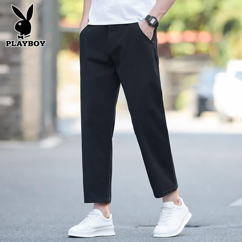 PLAYBOY Men s Loose Straight Cropped Casual Workwear Pants 30
PLAYBOY Men s Loose Straight Cropped Casual Workwear Pants 30
