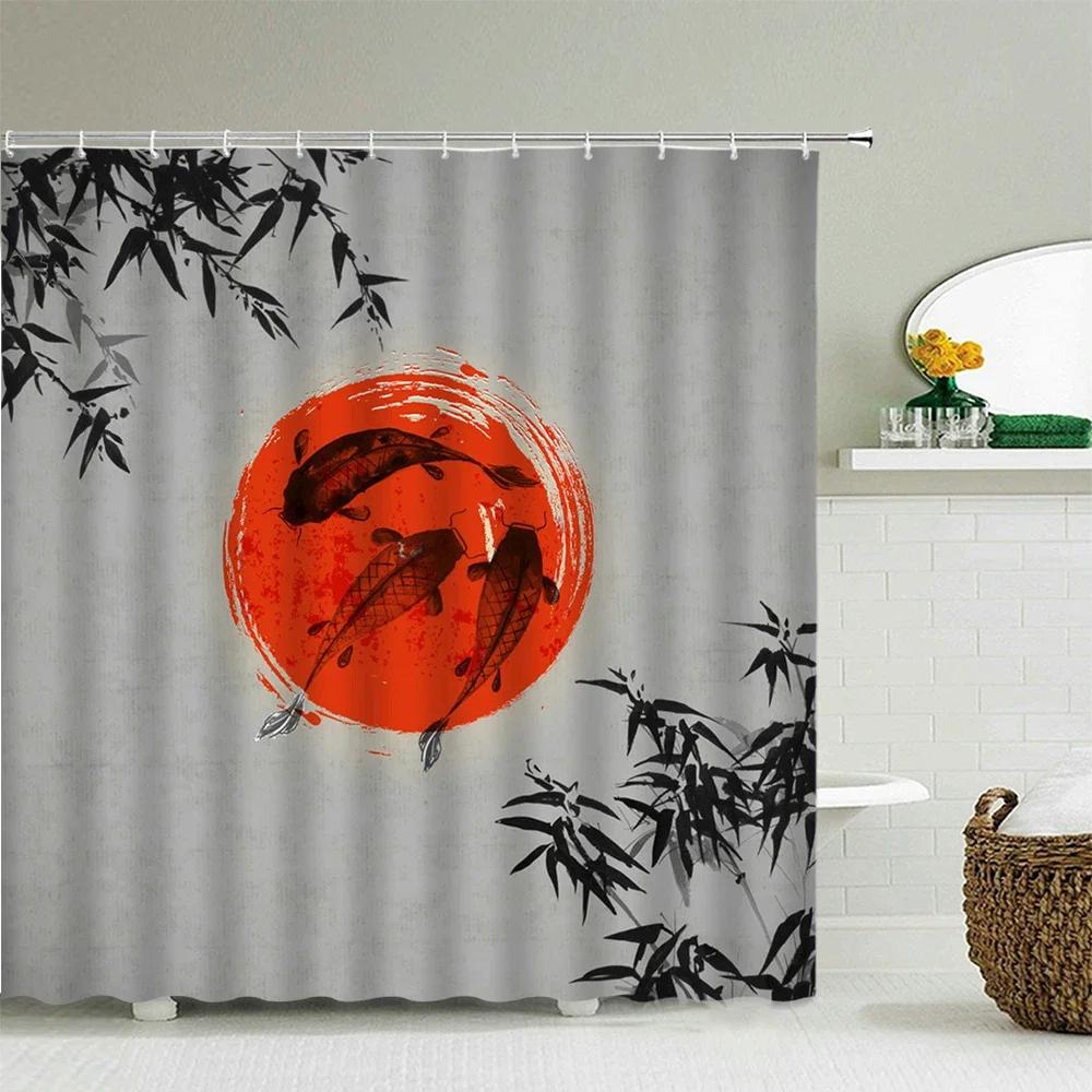 Chinese Landscape Ink Painting Shower Curtain Waterproof Bathroom Curtain High Quality Polyester Fabric Home Decor With 12 Hook W60H190(CM)-1 Pcs
Chinese Landscape Ink Painting Shower Curtain Waterproof Bathroom Curtain High Quality Polyester Fabric Home Decor With 12 Hook W60H190(CM)-1 Pcs
