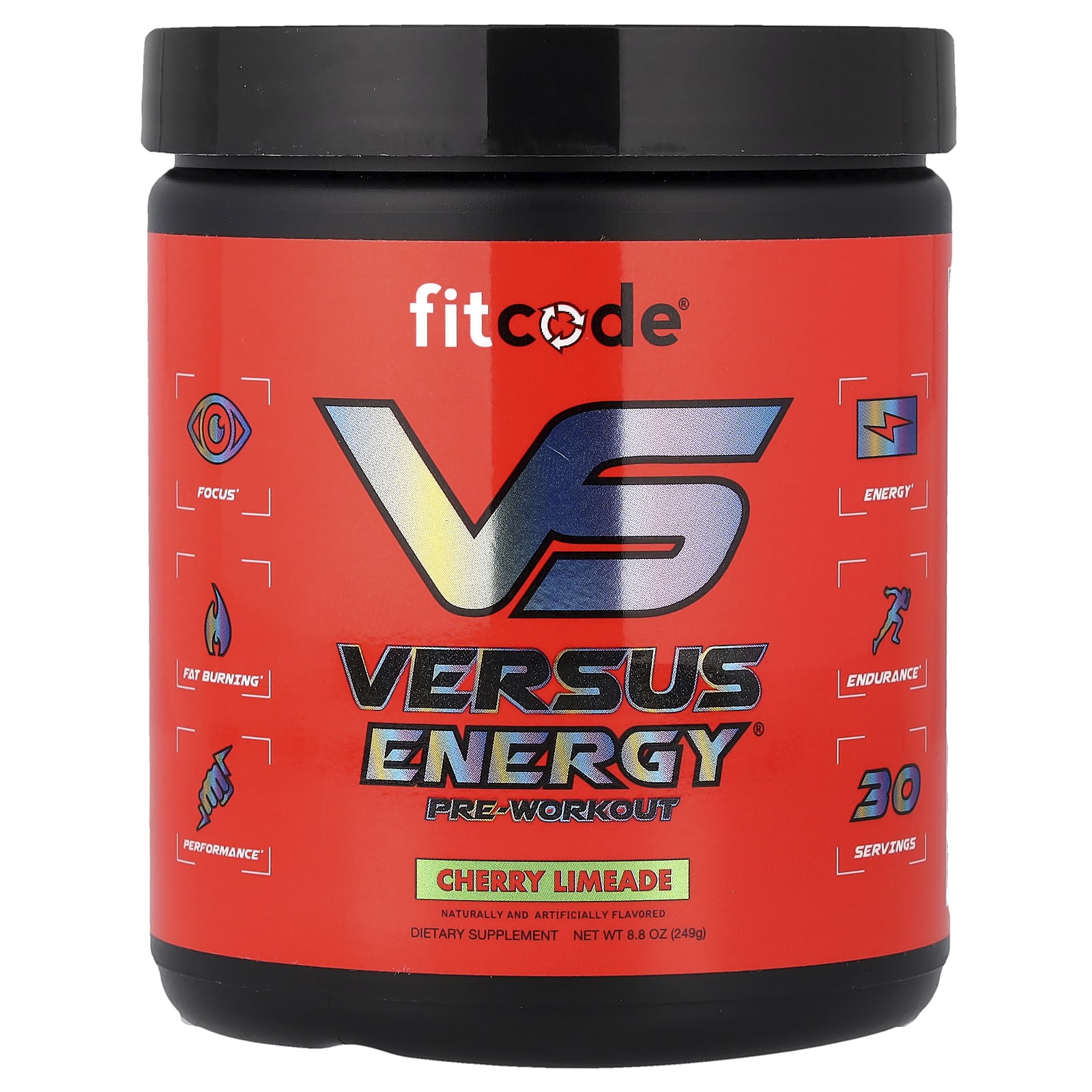 fitcode, Versus Energy® Pre-Workout, Cherry Limeade, 8.8 oz (249 g)
fitcode, Versus Energy® Pre-Workout, Cherry Limeade, 8.8 oz (249 g)
