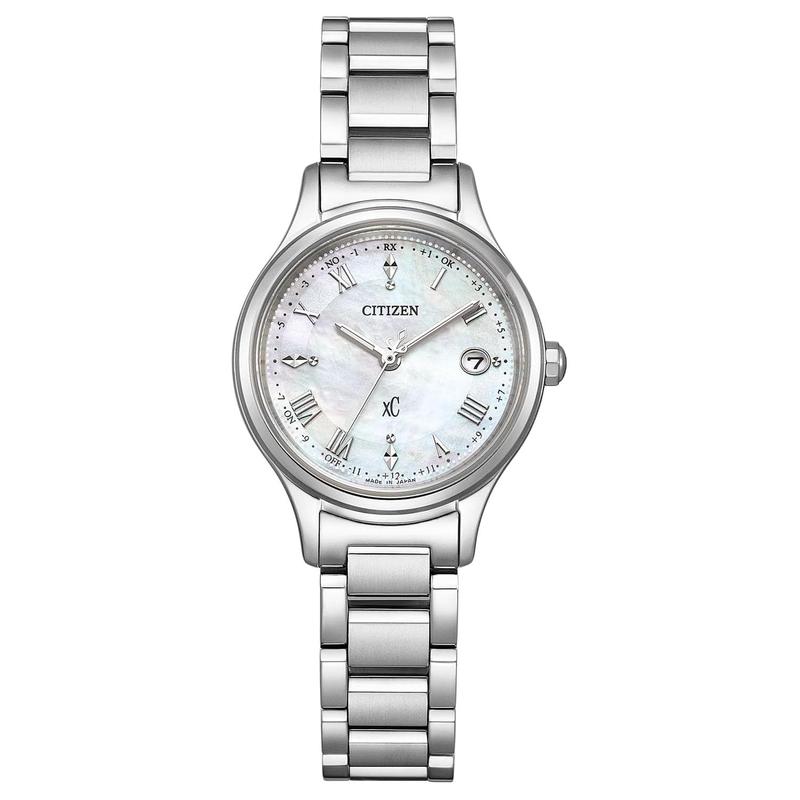 CITIZEN C Radio Watch hikari series 50 meters waterproof light Quartz super titanium strap 27mm women s watch mother-of-pearl dial ES9490-52D синій
CITIZEN C Radio Watch hikari series 50 meters waterproof light Quartz super titanium strap 27mm women s watch mother-of-pearl dial ES9490-52D синій