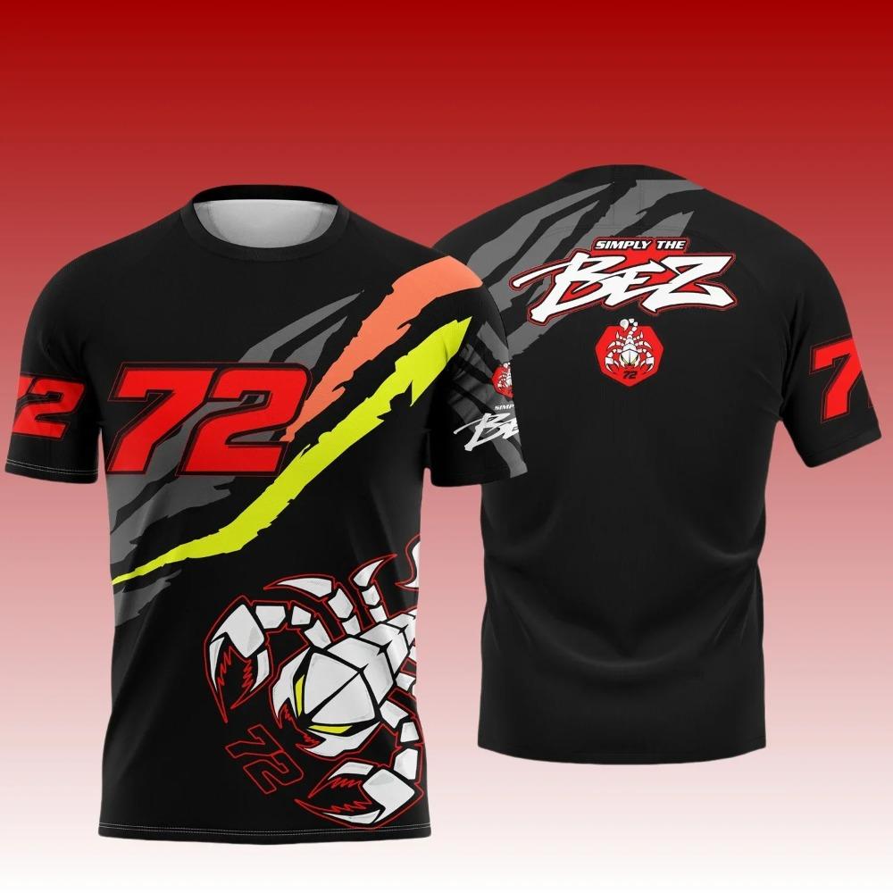 El campeón del Gran Premio británico de MotoGP 2025 marco bezzecchi ¿ 72 Racing wear, camiseta de cuello redondo y manga corta S
El campeón del Gran Premio británico de MotoGP 2025 marco bezzecchi ¿ 72 Racing wear, camiseta de cuello redondo y manga corta S