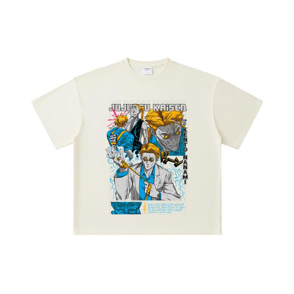 260 GSM Double Yarn 32 Count 100% Cotton Jujutsu Kaisen V15 Nanami Print Unisex Heavy Cotton T Shirt S
260 GSM Double Yarn 32 Count 100% Cotton Jujutsu Kaisen V15 Nanami Print Unisex Heavy Cotton T Shirt S