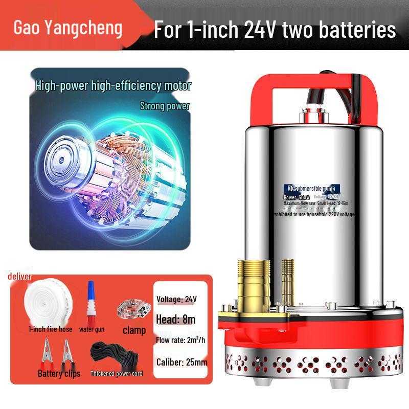 12V-72V DC Submersible Agricultural & Vehicle Water Pump for Irrigation 30mm No Hose No Accessory
12V-72V DC Submersible Agricultural & Vehicle Water Pump for Irrigation 30mm No Hose No Accessory