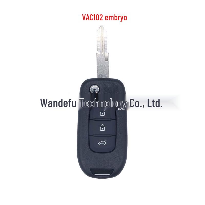 Compatible with Renault 2/3-Button Folding Remote Key, FCC ID: N5F-PFK1A, 433 MHz, 4A Chip.
Compatible with Renault 2/3-Button Folding Remote Key, FCC ID: N5F-PFK1A, 433 MHz, 4A Chip.