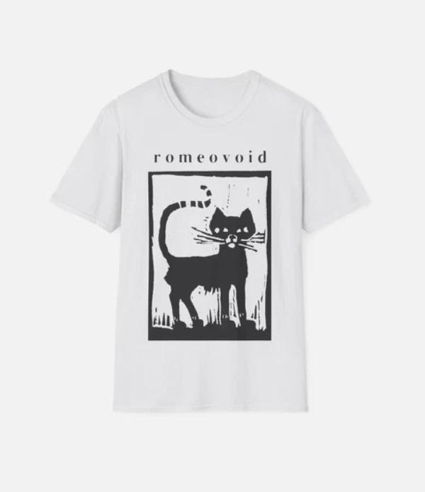 1980s new wave band romeo void cassette cover tshirt L
1980s new wave band romeo void cassette cover tshirt L