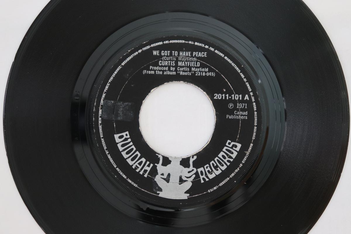 7inch Record CURTIS MAYFIELD - We Got To Have Peace 2011101 Buddah Records 1971 UK Soul/Funk Used
7inch Record CURTIS MAYFIELD - We Got To Have Peace 2011101 Buddah Records 1971 UK Soul/Funk Used