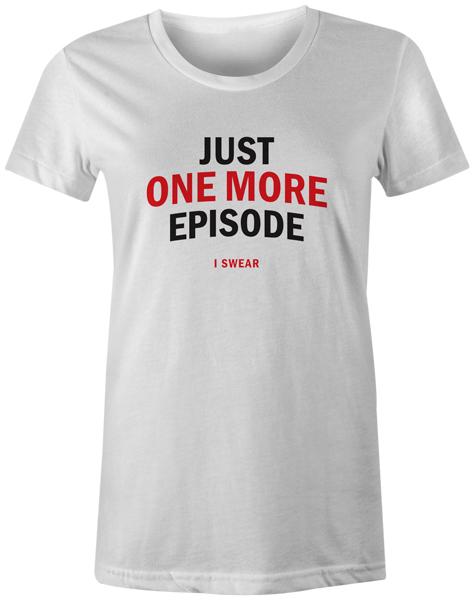 Netflix Chill Funny Joke Quote Womens T-Shirt - Just One More Episode 4XL
Netflix Chill Funny Joke Quote Womens T-Shirt - Just One More Episode 4XL