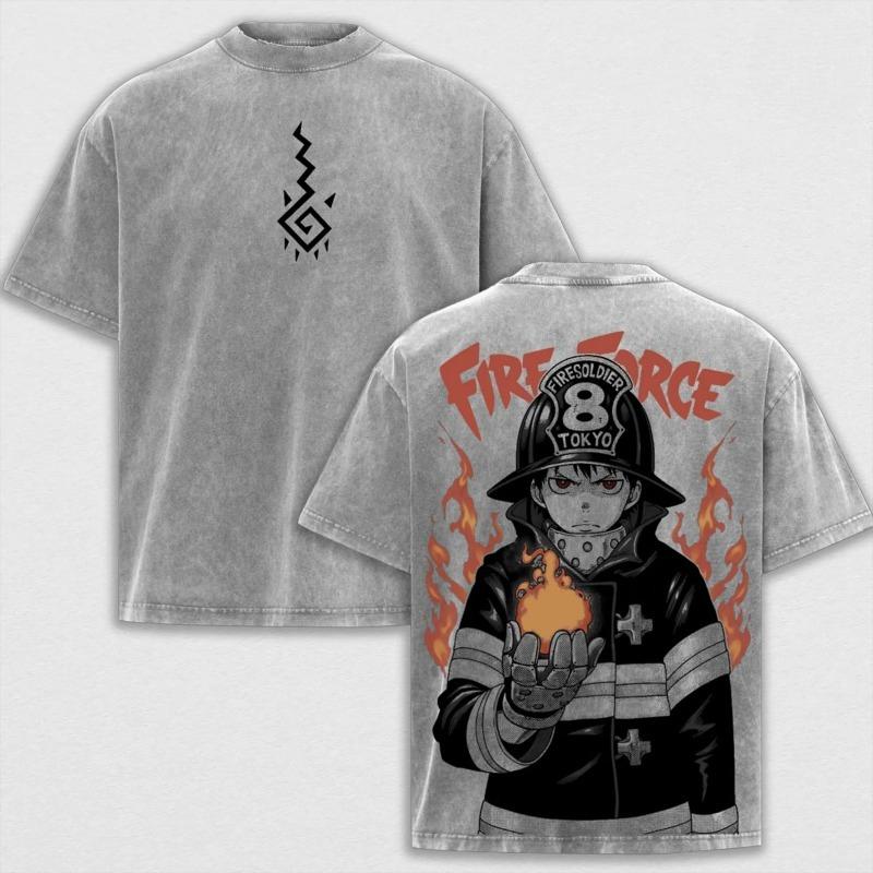 Shinra Kusakabe Printed Tee Anime Fire Force Clothing Men Retro Washed T-shirts Casual Loose Tshirt Harajuku Male Cotton T Shirt XXL сірий колір
Shinra Kusakabe Printed Tee Anime Fire Force Clothing Men Retro Washed T-shirts Casual Loose Tshirt Harajuku Male Cotton T Shirt XXL сірий колір