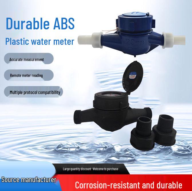 ABS Plastic Rotary Vane Water Meter for Household Tap DN15
ABS Plastic Rotary Vane Water Meter for Household Tap DN15