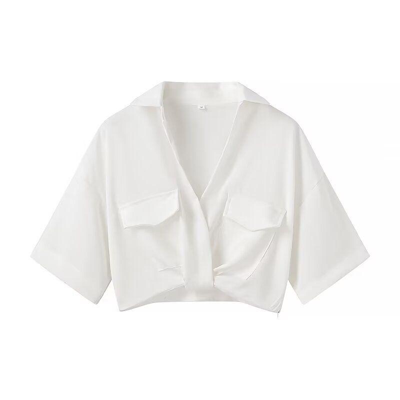 Kaslead New Arrival Women s Fashion Style Fashion Casual Easiest for Match Minimalist Twist Pocket Short Shirt White L
Kaslead New Arrival Women s Fashion Style Fashion Casual Easiest for Match Minimalist Twist Pocket Short Shirt White L