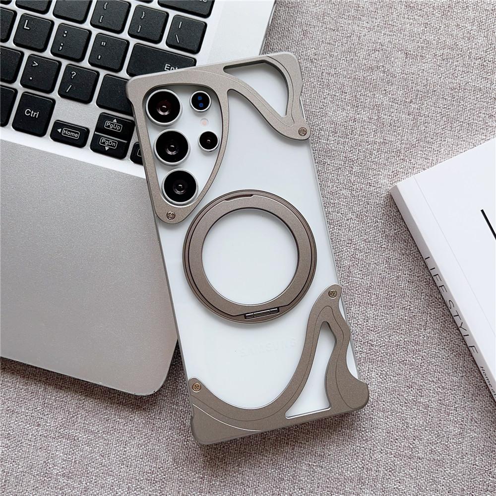 Metal Frameless Shockproof Magnetic Phone Case For Samsung Galaxy S25 S24 S23 Ultra 360 Bracket Transparent PC Case With Holder Galaxy S24 Ultra сірий
Metal Frameless Shockproof Magnetic Phone Case For Samsung Galaxy S25 S24 S23 Ultra 360 Bracket Transparent PC Case With Holder Galaxy S24 Ultra сірий