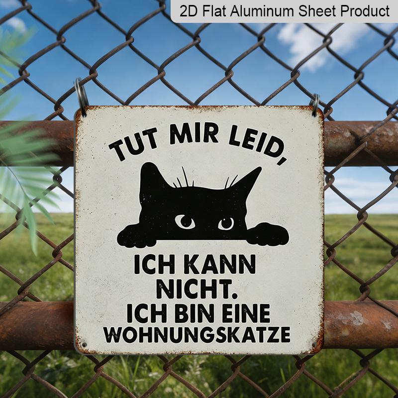 2D Flat - 1pc Vintage Aluminum Metal Sign, Outdoor Decorative Wall Sign, Retro Tin Sign Style, Funny Cat Pattern, I Can T Keep Calm , Home Wall 20*20cm
2D Flat - 1pc Vintage Aluminum Metal Sign, Outdoor Decorative Wall Sign, Retro Tin Sign Style, Funny Cat Pattern, I Can T Keep Calm , Home Wall 20*20cm