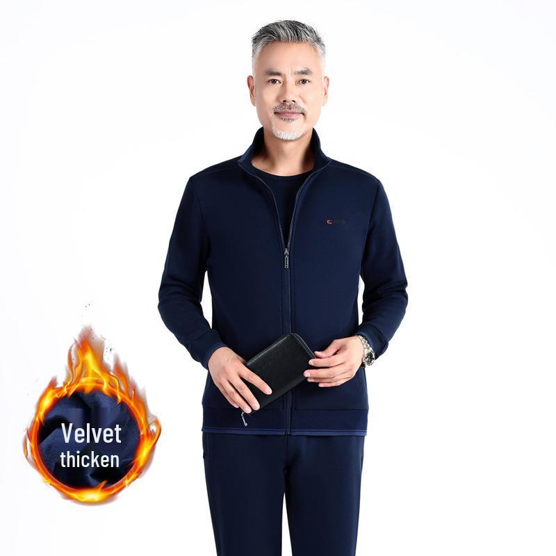 Men s Plus Size Winter Velvet Sportswear Set - Middle-Aged & Elderly Casual Two-Piece Outfit XXXL
Men s Plus Size Winter Velvet Sportswear Set - Middle-Aged & Elderly Casual Two-Piece Outfit XXXL