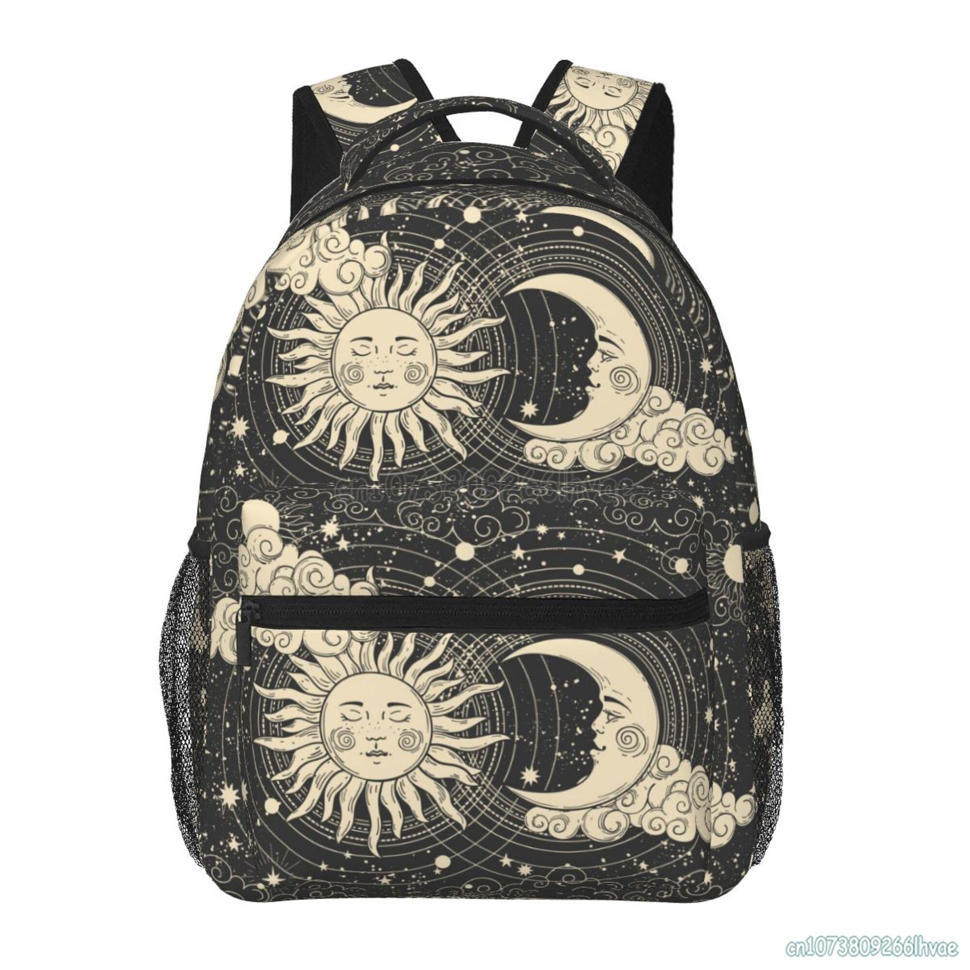 Celestial Pattern Sun and Moon Mystic Goth Witchy Backpacks Schoolbag Rucksack for Students Unisex Softback Travel Bag
Celestial Pattern Sun and Moon Mystic Goth Witchy Backpacks Schoolbag Rucksack for Students Unisex Softback Travel Bag