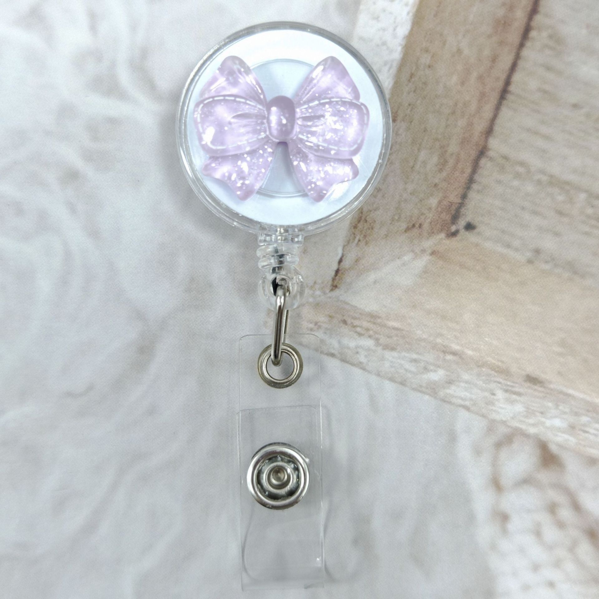 Badge Reel Acrylic Nurse Accessories Glitter Retractable Name Tag Holder Cute Bow Badge Clip Pastel Hospital Staff Office Decor
Badge Reel Acrylic Nurse Accessories Glitter Retractable Name Tag Holder Cute Bow Badge Clip Pastel Hospital Staff Office Decor