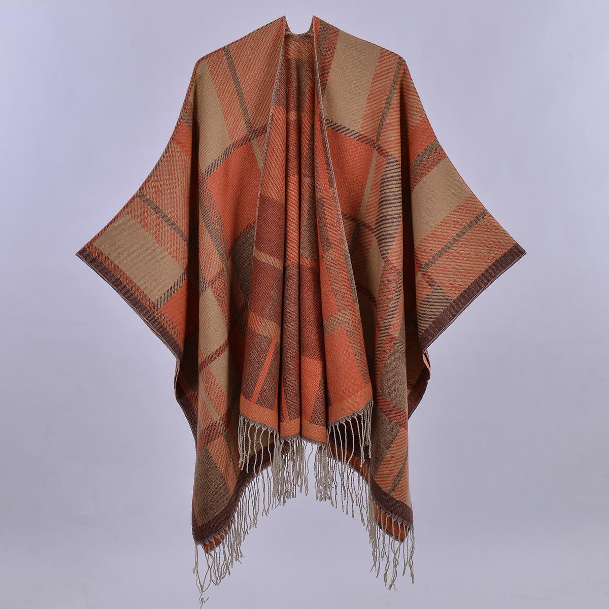 Women s Fashoin Autumn Winter Tassel Shawl Long Rhombus Pashmina Reversible Thicken Warm Cloak
Women s Fashoin Autumn Winter Tassel Shawl Long Rhombus Pashmina Reversible Thicken Warm Cloak