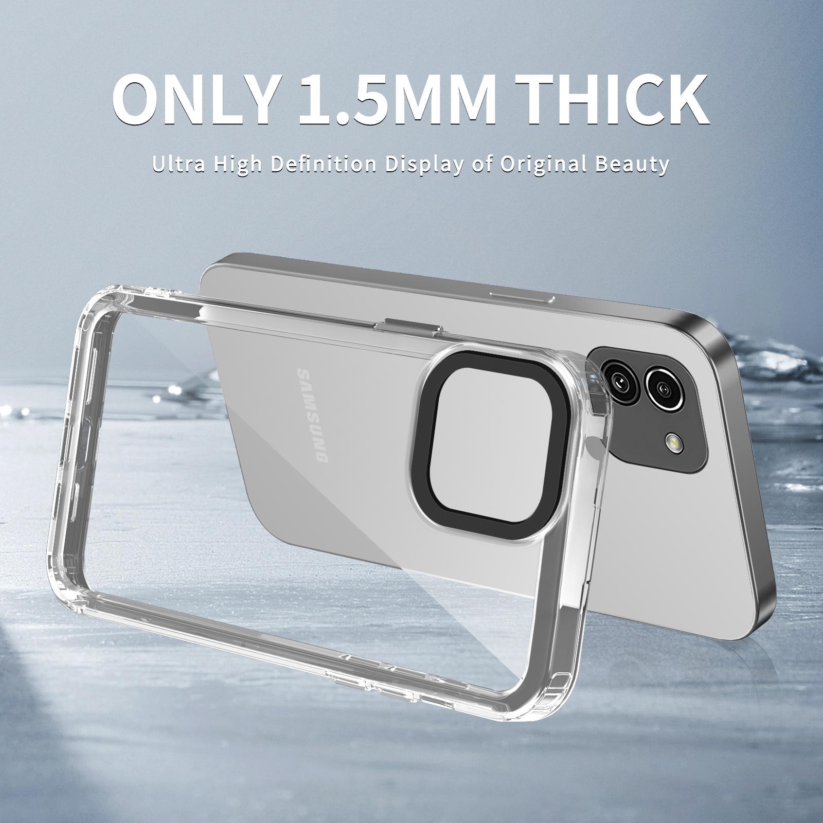 For Samsung Galaxy A05 4G Case PC+TPU Anti-scratch Ultra Clear Phone Cover Transparent Black
For Samsung Galaxy A05 4G Case PC+TPU Anti-scratch Ultra Clear Phone Cover Transparent Black