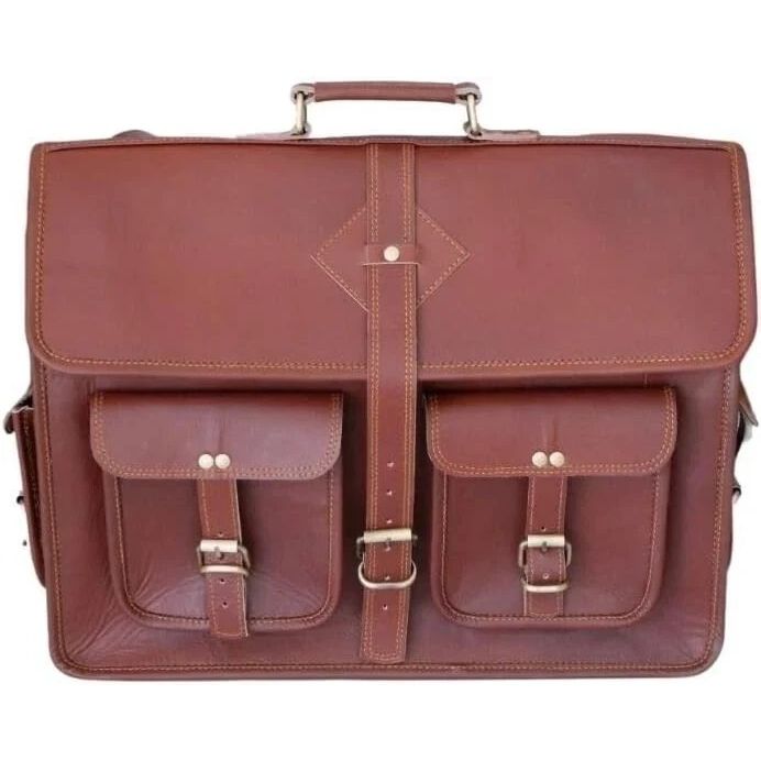 Handmade Men s Family Gift Laptop Messenger Briefcase Bag Satchel 18 x 14 x 6 in коричневий
Handmade Men s Family Gift Laptop Messenger Briefcase Bag Satchel 18 x 14 x 6 in коричневий