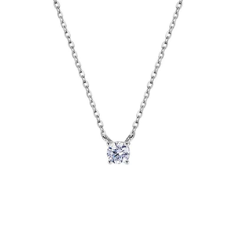 925 Sterling Silver Moissanite Clavicle Chain Necklace for Women 2024 New Trendy Ins Style Round Design 925 silver / option 1 алмаз
925 Sterling Silver Moissanite Clavicle Chain Necklace for Women 2024 New Trendy Ins Style Round Design 925 silver / option 1 алмаз