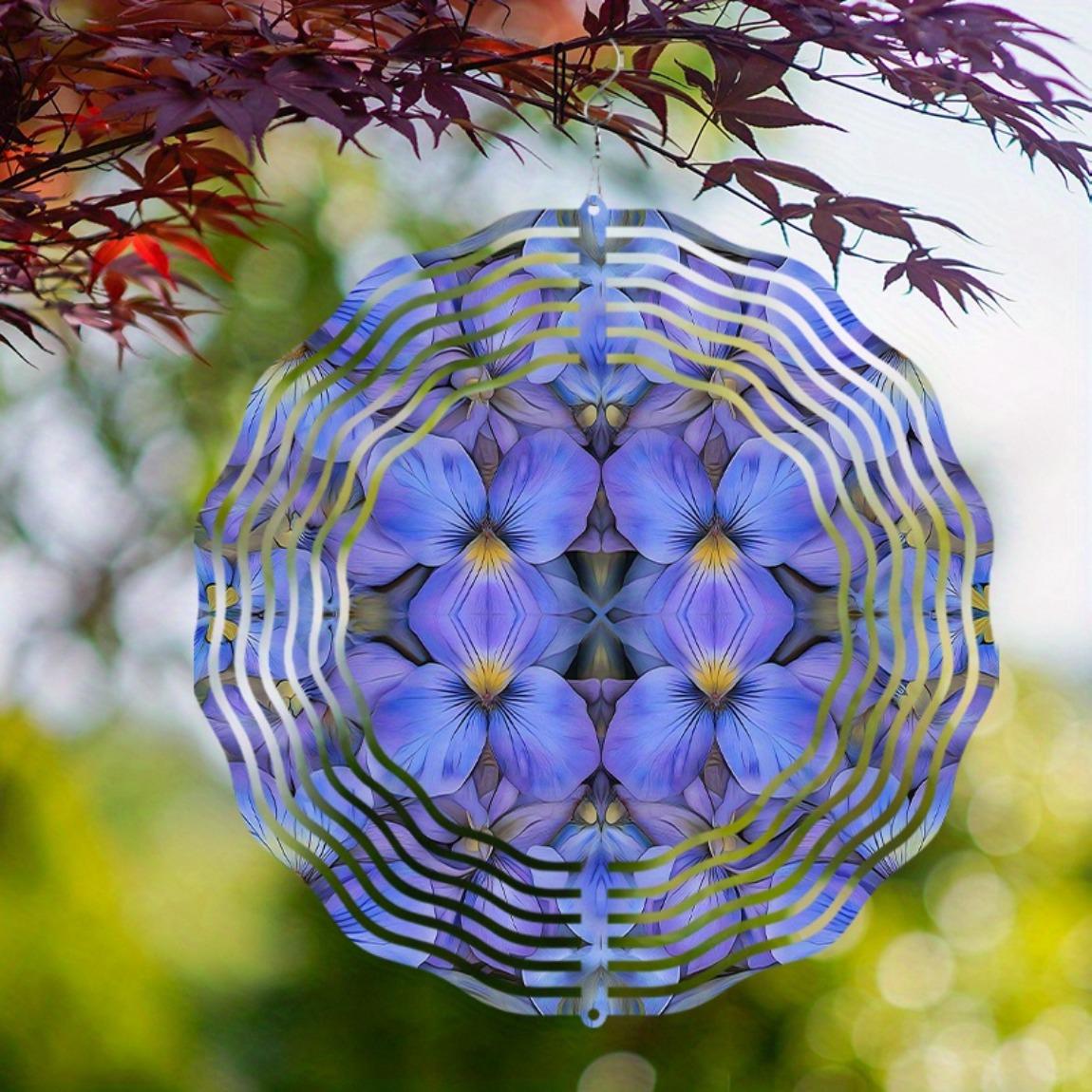 Metal Flower Wind Spinner Outdoor Decor Vibrant Purple Blue Rotating Hanging Garden Yard Window Art All Season Wind Chime with Petal Design 01A
Metal Flower Wind Spinner Outdoor Decor Vibrant Purple Blue Rotating Hanging Garden Yard Window Art All Season Wind Chime with Petal Design 01A