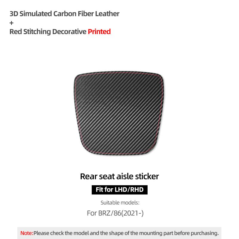 Betterhumz For Subaru BRZ/Toyota GR86 -2025 Made of Alcantara Rear Seat Channel Panel Trim Stickers Car Interior Accessories Carbon Fiber Leather
Betterhumz For Subaru BRZ/Toyota GR86 -2025 Made of Alcantara Rear Seat Channel Panel Trim Stickers Car Interior Accessories Carbon Fiber Leather