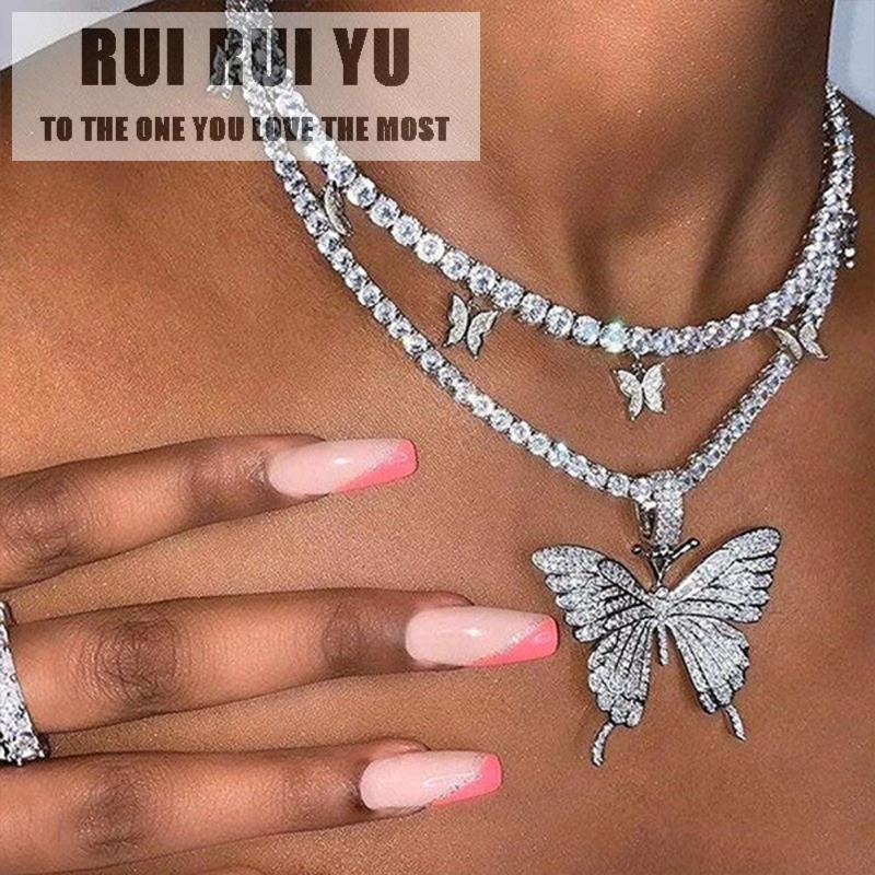 RUI RUI YU, 2 шт./компл., женское ожерелье в стиле бабочки, двухуровневое ожерелье с ромбовидным креплением
RUI RUI YU, 2 шт./компл., женское ожерелье в стиле бабочки, двухуровневое ожерелье с ромбовидным креплением