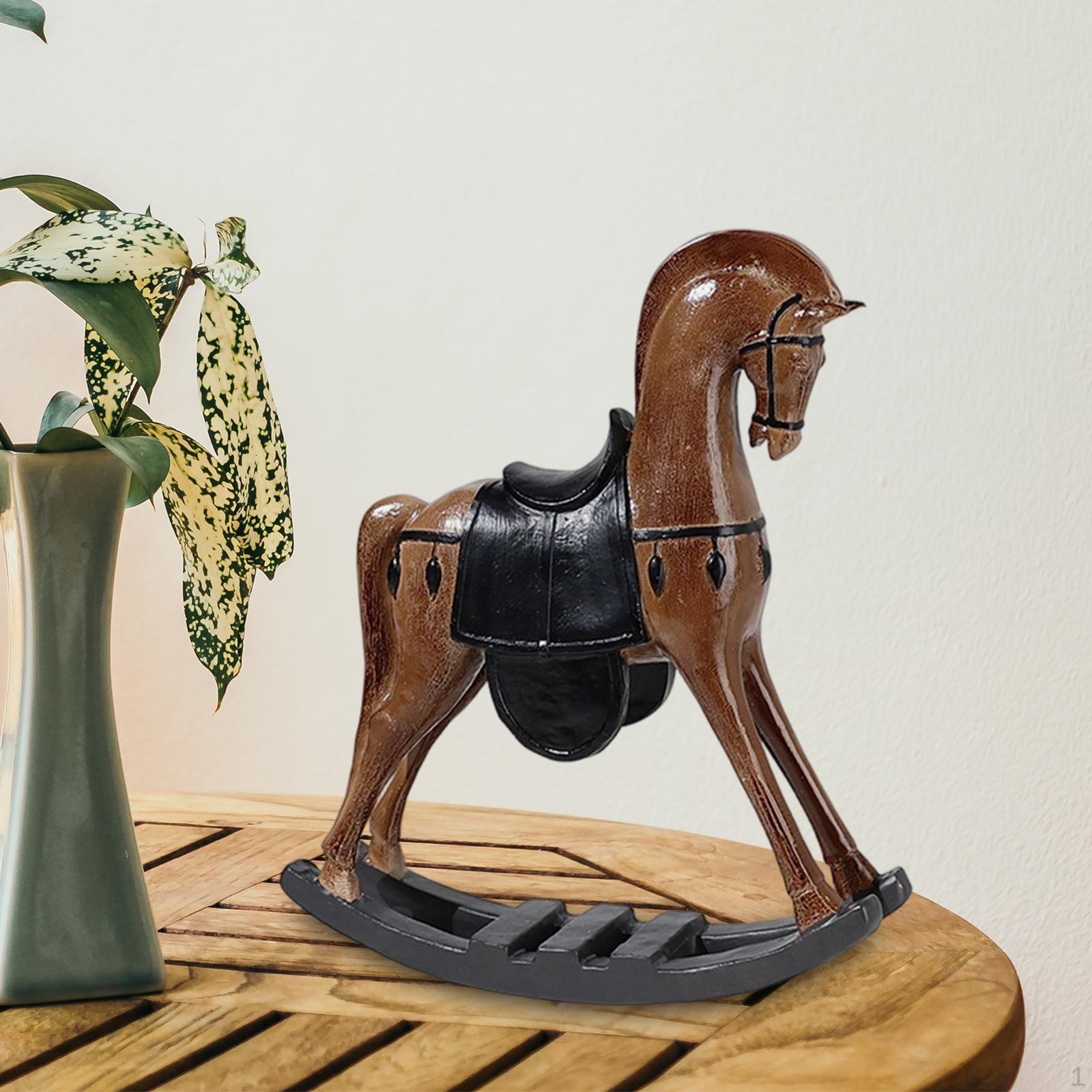 Rocking Horse Statue Resin Sculpture Traditional Desktop Ornament Home Decor for Study Room Living
Rocking Horse Statue Resin Sculpture Traditional Desktop Ornament Home Decor for Study Room Living