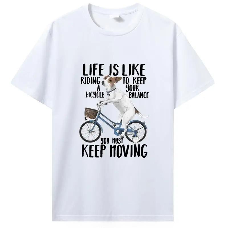 Humor Jack Russell Terrier TShirt Premium Tshirt Casual Riding A Bicycle Tee Dog Lover T Shirt Mens Clothing 4XL
Humor Jack Russell Terrier TShirt Premium Tshirt Casual Riding A Bicycle Tee Dog Lover T Shirt Mens Clothing 4XL